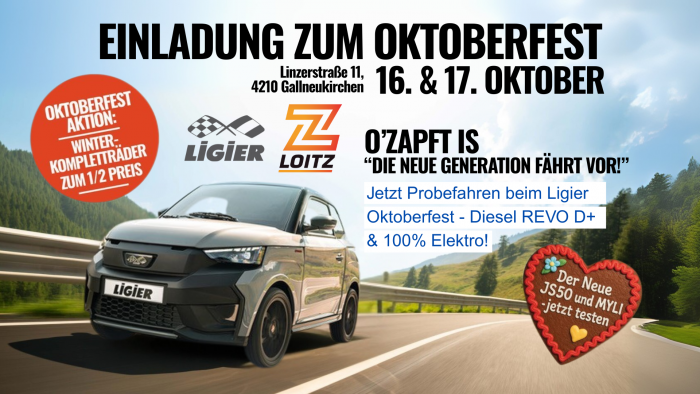 O'zapft is! Oktoberfest bei Auto Loitz am 16. & 17. Oktober